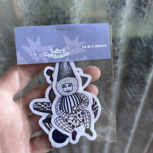 pack 3 stickers personnage pointu